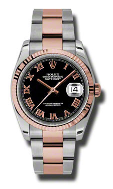 Rolex Datejust Clone 41mm Swiss Automatic Black Face Water-Resistant Watch