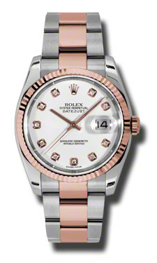 Classic Rolex Datejust Automatic 36mm Diamond Bezel Silver Dial Reproduction Watch