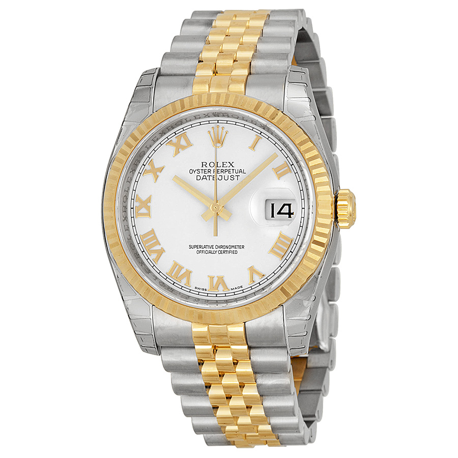 Vintage Style Rolex Datejust 41mm Gold & Diamond bezel Automatic Chronograph Watch
