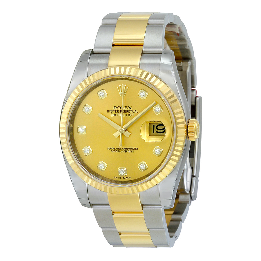 Rolex Datejust 116233CDO Glamour Gold & Pink Gold Chronograph Watch
