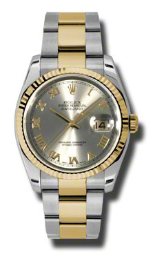 Rolex Datejust 116233GRO Men's Luxury Replica Automatic Silver Dial 30mm Watch