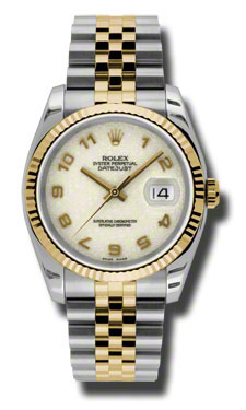 Vintage-Style Rolex Datejust 41mm Stainless Steel Automatic Black and Gold Dial Watch