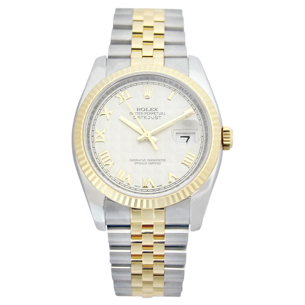 Rolex Datejust 41mm Swiss Imitation Gold-Plated Automatic Diamond Accents Watch
