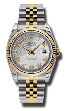 Rolex Datejust Clone in Silver & Blue Dial - Swiss Automatic Precision Watch