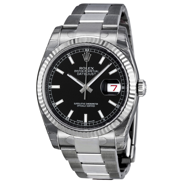 Rolex Datejust 41mm Black Dial Automatic Steel Reps Watch