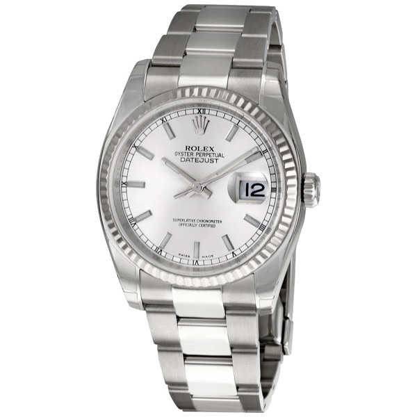 Swiss Clone Rolex Datejust 116234-SSO Steel Oyster Case Black Dial Automatic Watch
