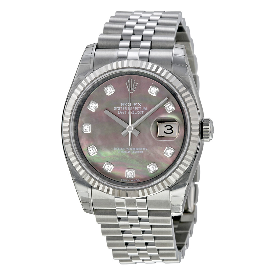 Rolex Datejust 41mm Black Dial Automatic Replica Watch - Swiss Clone