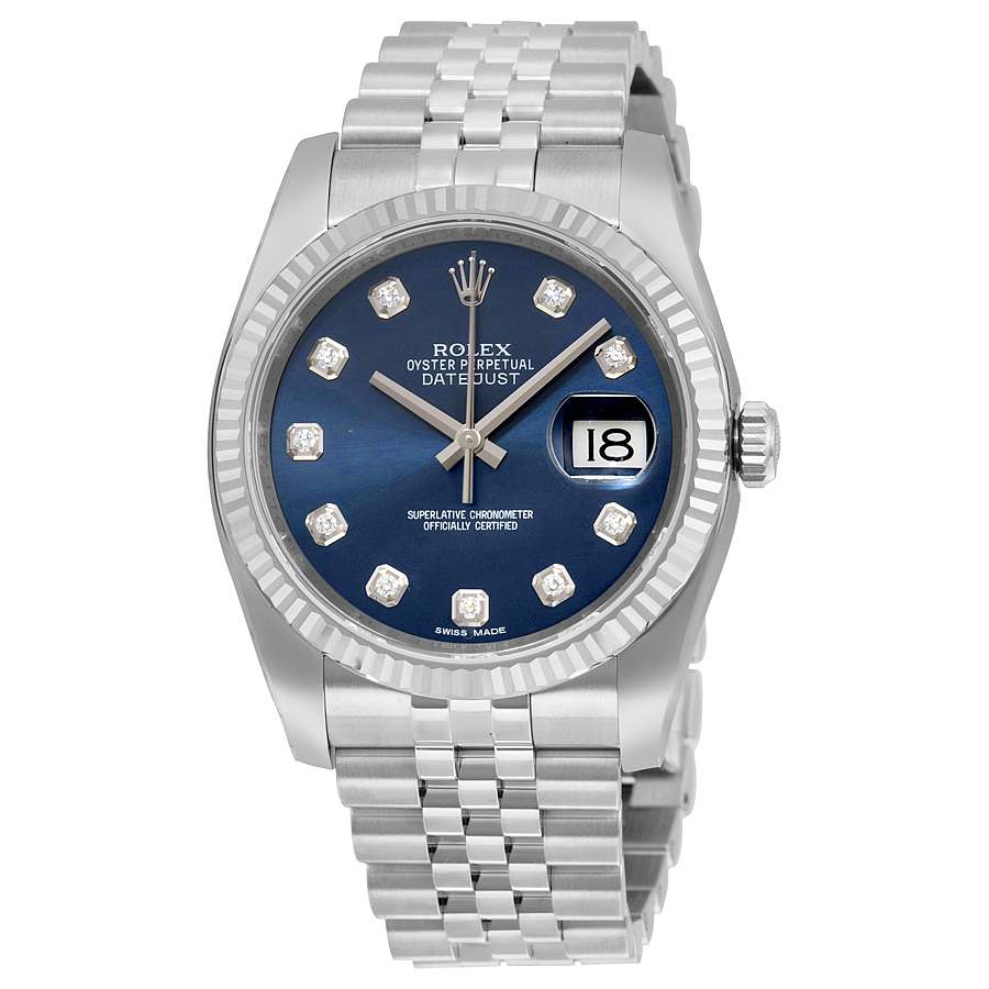Rolex Datejust 41mm Automatic Blue Face Stainless Steel Reps Watch