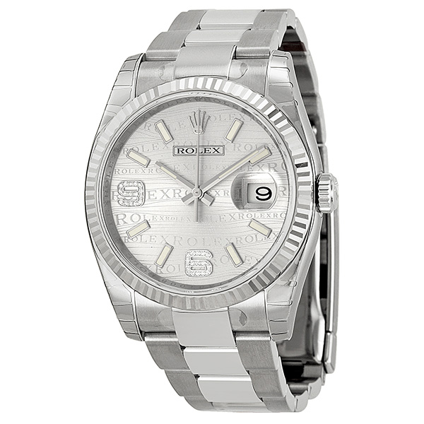 Omega Datejust 116234SJADO - Steel & Alligator - White Gold Bezel - Automatic Watch