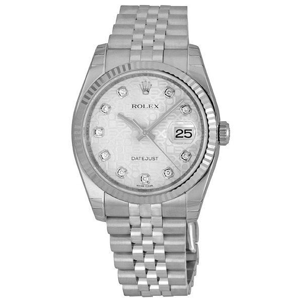 Classic Rolex Datejust Swiss Automatic Steel and Yellow Gold Watch with Date Display
