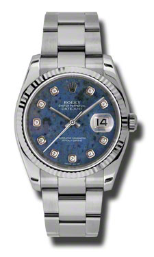 Rolex Datejust 41mm Oyster Steel Charm Diamond Accented Automatic Watch