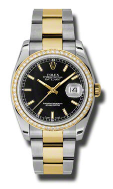 Rolex Datejust 116243BKSO Y-Steel & Gold Fusion Automatic Watch - 41mm Timepiece