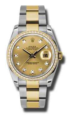 Omega Datejust 41mm Gold & Steel Charmante Dial Automatic Watch