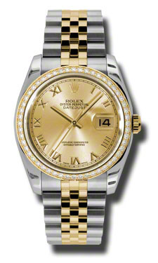 Stunning Rolex Datejust 41mm Mix Metals, Automatic, Black Roman Dial Watch