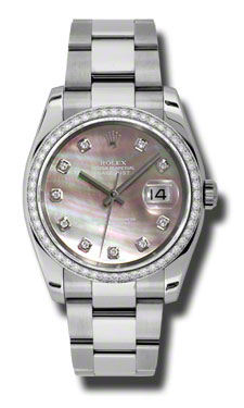 Rolex Datejust Black Pearl Bezel Automatic Luxury Watch