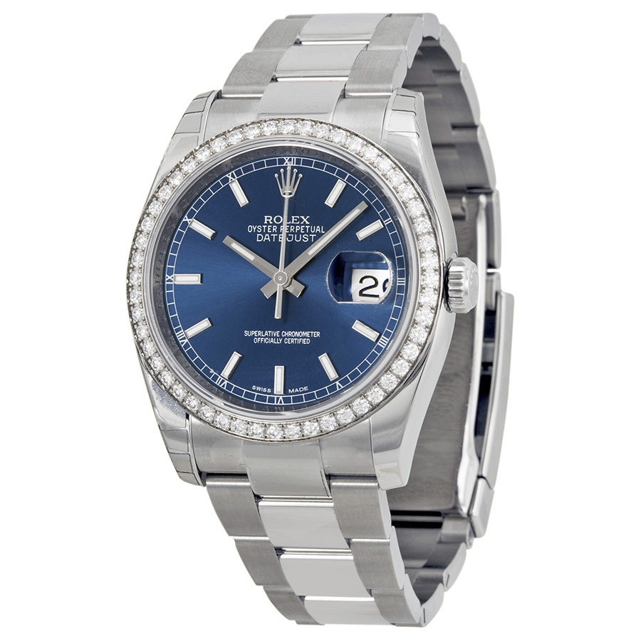 Classical Swiss Rolex Datejust 41mm Blue Steel & Gold Automatic Women's Watch