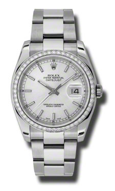 Rolex Datejust 41mm Swiss Clone in Stainless Steel & White Gold with Elegant Diamond bezel