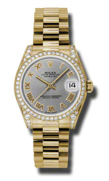 Swiss Clone Rolex Datejust 178158GRP Automatic 36mm Gold & Steel Dial Watch