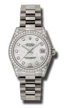 Swiss-Made Rolex Datejust 178159MDP Imitation 36mm Gold & Black Automatic Timepiece