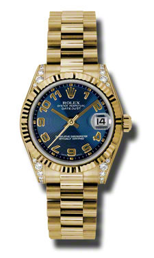 Swiss-Engineered Rolex Datejust 178238BLCAP Imitation with Blue Chrome Dial & Stainless Steel Case Watch