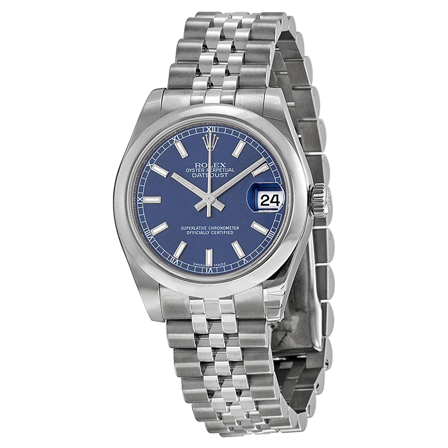 Stylish Rolex Datejust 178240BLSJ Imitation 36mm Gold-Plated Case Blue Face Automatic Watch