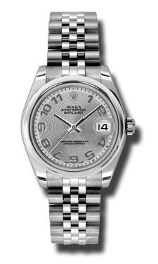 Classic Rolex Datejust 178240SCAJ Steel Silver Dial Automatic Watch - 31mm