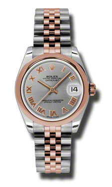 Rolex Datejust 178241GRJ Swiss Clone 36mm Gold & Diamond Bezel Watch