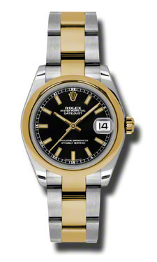 Black Charm Datejust 178243BKSO Automatic Rolex Knockoff 36mm Stainless Steel Face