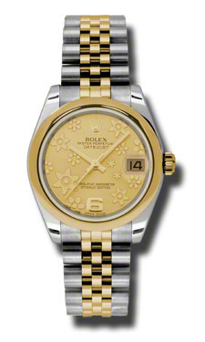 Rolex Datejust Swiss Clone 41mm Steel & Gold Champagne Dial Automatic Watch