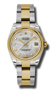 Rolex Datejust 36mm Steel & Gold MOP Dial Jubilee Bracelet Watch