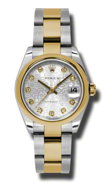 Rolex Datejust 178243SJDO Swiss Clone 36mm Gold-Steel Fusion Automatic Watch
