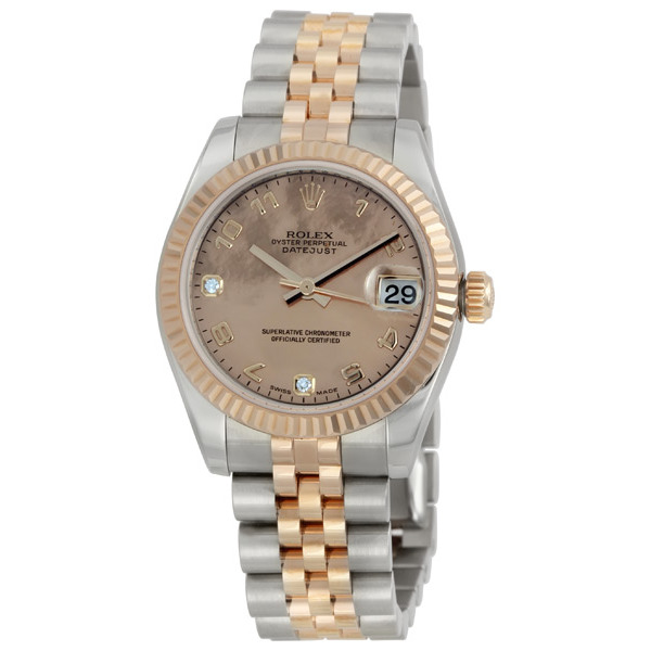 Rolex Datejust 36mm Gold Dust Dial Jubilee Bracelet Ladies Watch