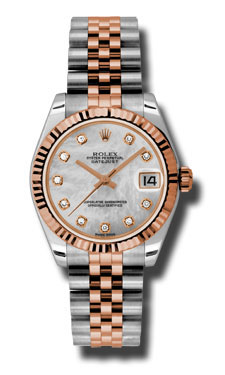 Classical Rolex Datejust MDJ Swiss Clone Automatic 31mm Gold Dial Watch