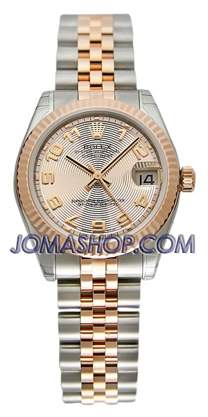 Classic Style Rolex Datejust Auto 36mm SS Gold & Black Diver Watch