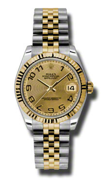 Stainless & Gold Rolex Datejust 178273CCAJ: Elegance in Gold-Plated Precision