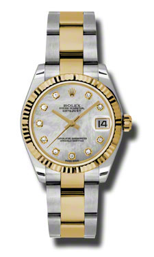 Rolex Datejust 178273MDO Classic Automatic Steel Gold-Tone Timepiece