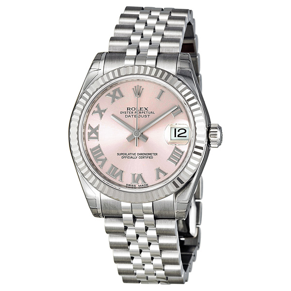 Vintage-Inspired Rolex Datejust 178274 Steel Case Automatic Date Display Lady's Watch