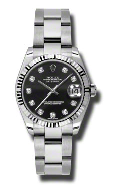 Rolex Datejust Classic Swiss Imitation Black Dial Automatic Watch