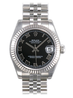 Rolex Datejust Blue Steel Charm 31mm Automatic Diver Watch