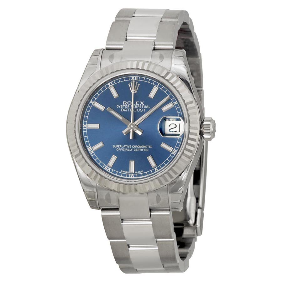 Classique Gold-Plated Rolex Datejust 36mm Pearl-Set Dial Watch