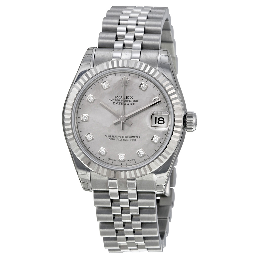 Rolex Datejust 41mm Steel & Diamond Bezel Automatic Chronograph Watch
