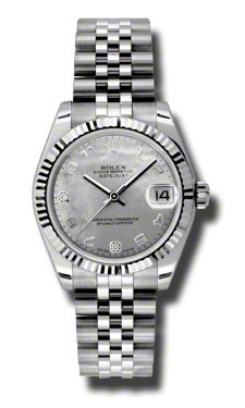 Rolex Datejust 41mm Steel & Diamond bezel Glamour Automatic Watch