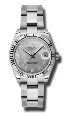Timeless Glamour Rolex Datejust 41mm Automatic White Gold & Diamond Dial Watch