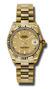 Omega Datejust 178278CSP Elegant Gold Chronograph Watch