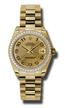 Rolex Datejust 36mm Classic Gold Champagne Dial Replicator Watch
