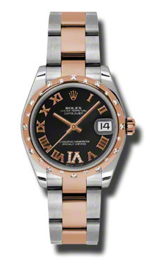 Rolex Datejust 41mm Gold & Black Dial Automatic Timepiece
