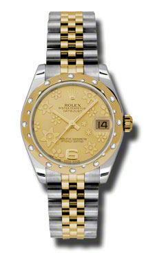 Omega Datejust 178343CFJ Swiss Clone, Stainless Steel Case, Beige Dial, Automatic Movement