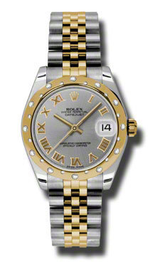 Swiss-Engineered Rolex Datejust 178343GRJ Imitation 36mm Gold & Black Watch