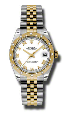 Classic Rolex Datejust 178343WRJ Imitation 31mm White Gold Mother-of-Pearl Watch