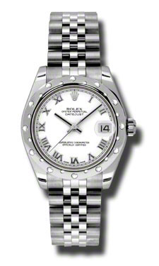 Rolex Datejust 178344WRJ Elegance in Rose Gold & White Face Watch